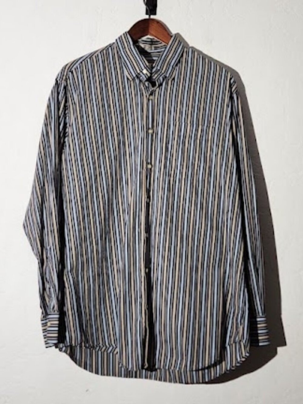 Peter Millar Men's Long Sleeve Button-Down Shirt Size Large Cotton